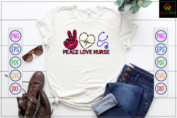 Evaluating Peace Love Nurse Sublimation PNG for Real Embroidery