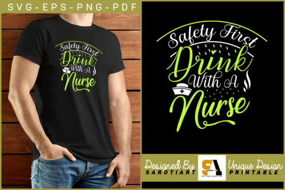 Evaluating the Safety First Drink with a Nurse Embroidery Design