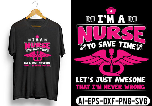 I m a Nurse to Save Time T-Shirt Embroidery Review