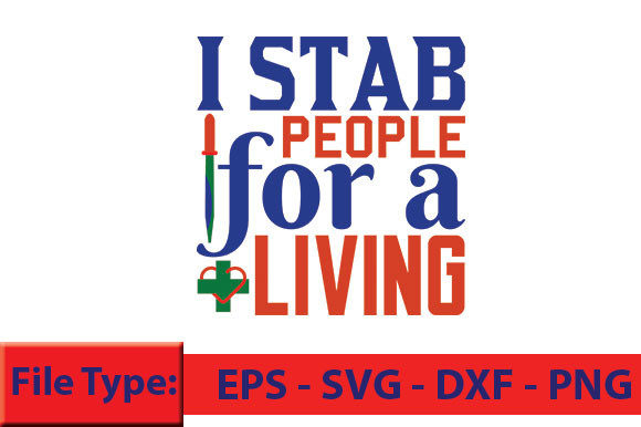 Nurse T-Shirt Design: I Stab People for a Living Review